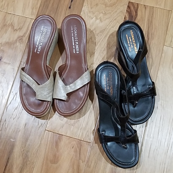 donald pliner gold sandals